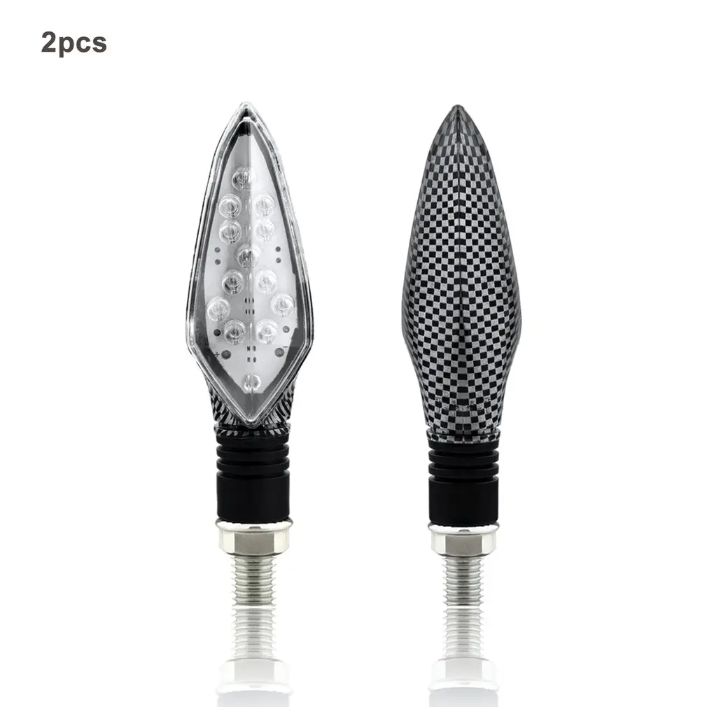 

New 2Pcs 12V Universal Motorcycle LED Turn Signal Light Indicators Amber Blinker Light Flashers Lighting Motorcycle Accessories