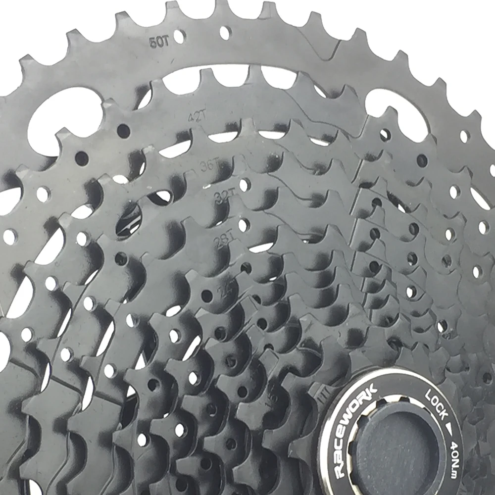 Кассета для горного велосипеда RACEWORK 12 Скоростей свободное колесо 11 50/52T S черная