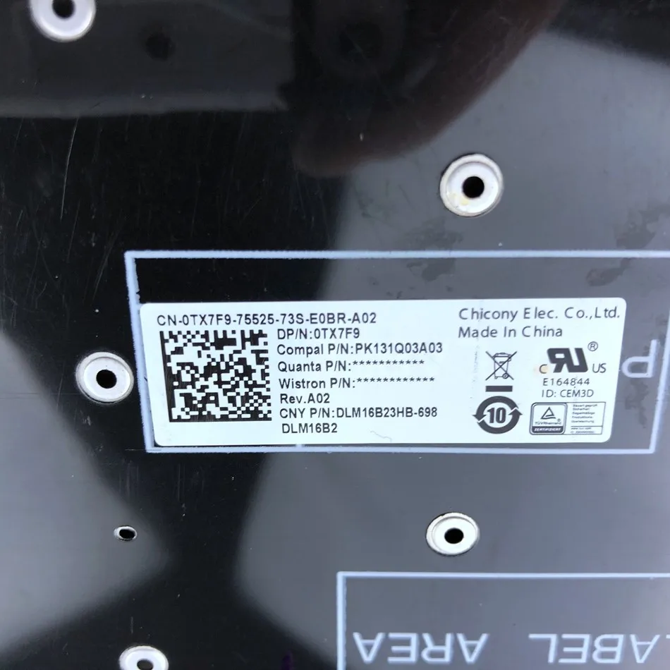 Иврит Клавиатура для ноутбука Dell Inspiron 15 7566 7567 5570 5575 7570 7577 без рамки|Клавиатуры