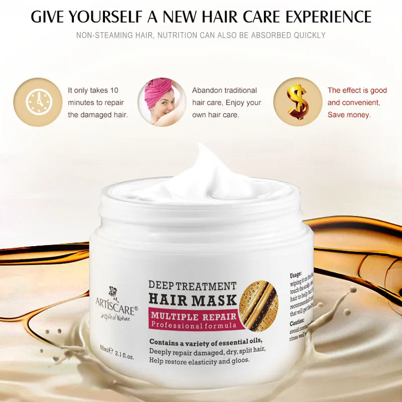 ARTISCARE маска для волос с витамином Е возместить ущерб восстановить мягкий уход за