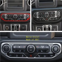 lapetus middle control air conditioning knob panel accessories interior cover trim abs fit for jeep wrangler jl 2018 2022