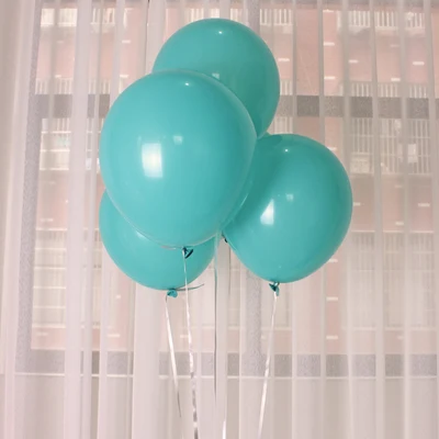 Tiffany blue 10 шт. 5/10/12-дюймовый чернильный синий воздушных шаров из латекса, темно-синего цвета гелиевый воздушный шар на день рождения Свадебные украшения вечерние шар Globos - Цвет: Tiffany blue