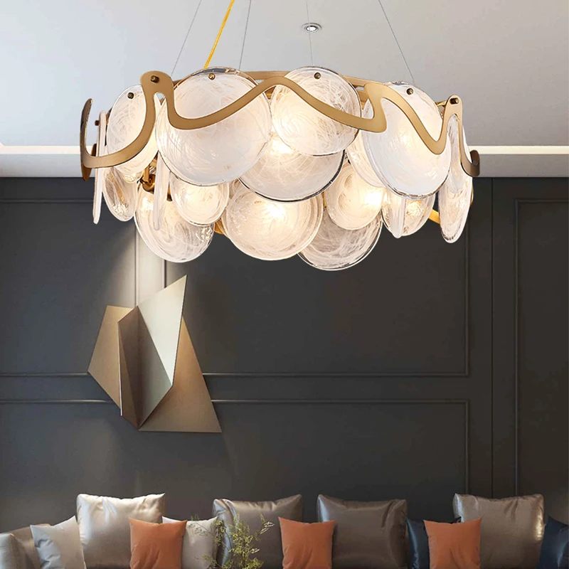 Post-modern minimalist living room chandelier light luxury restaurant bedroom lighting creative crystal lamps | Лампы и освещение