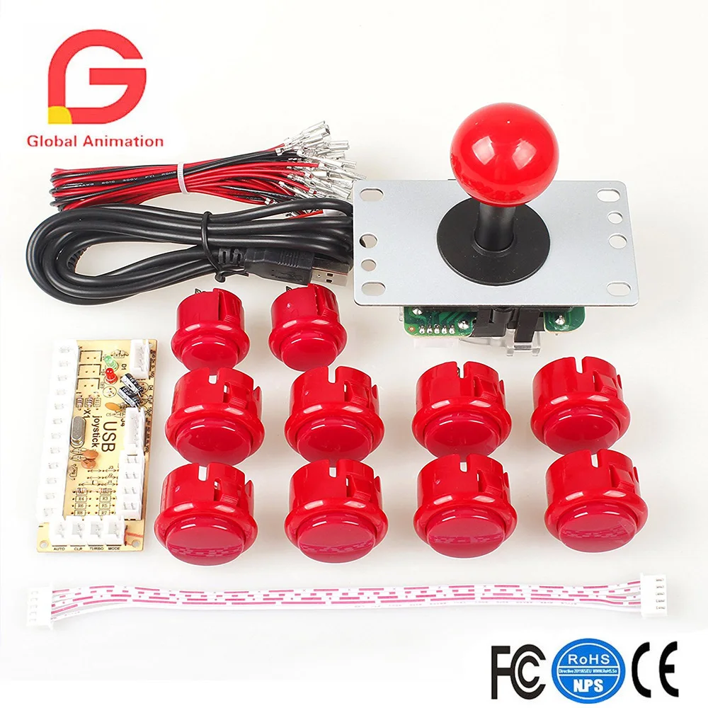 Аркадные запчасти сделай сам 2x USB кодировщик с нулевой задержкой + 5 контактный 8