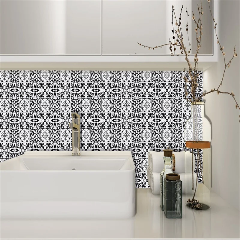 

Modern Simplicity Waterproof Tiles Mosaic 3D Wall Stickers Kitchen Bathroom Adhesive Decor for Tile Wall Floor Cabinet Drawer