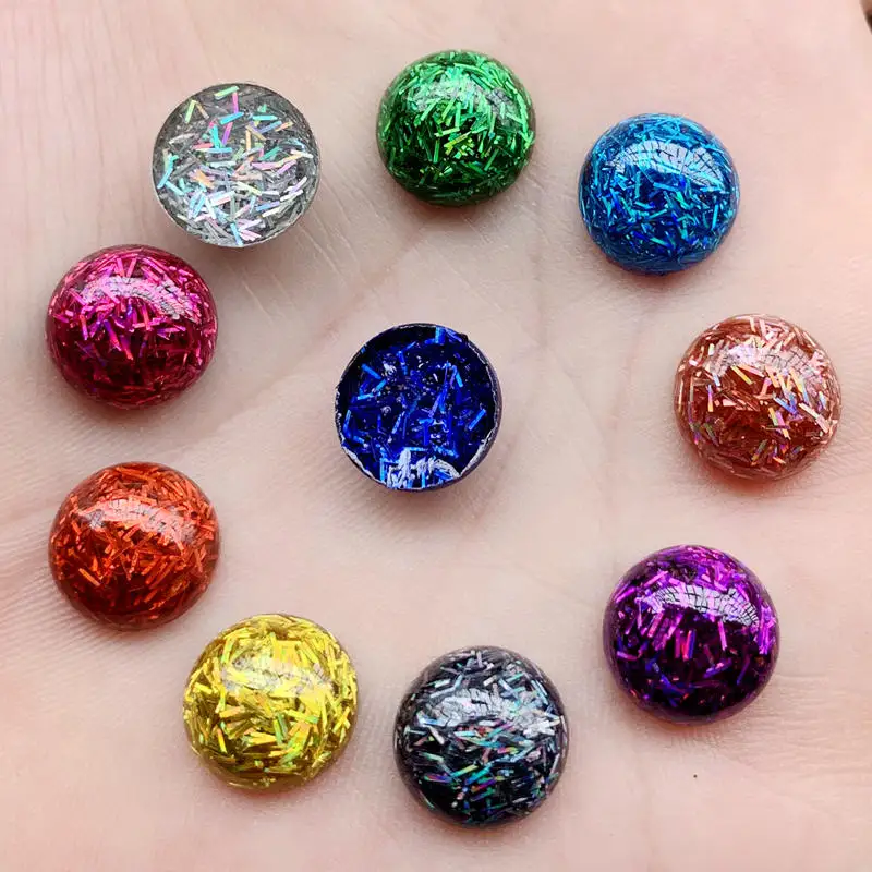 20 штук Bling Круглый Смола Стразы s 11 5 мм (Thickness5.5mm Красивые сандалии с плоской задней