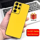 2021 глянцевая пленка для Samsung Galaxy S21 Ultra S20 Plus S10 S9 S8 Note20 10 Plus, наклейка на заднюю крышку