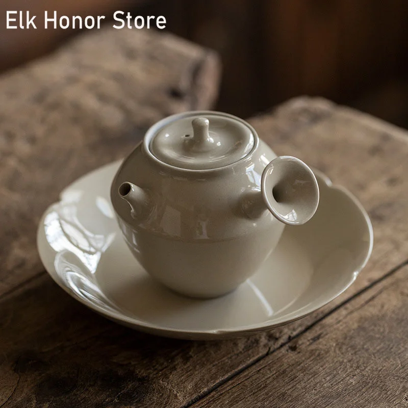 

200 мл Глазурь из ясеня и растений в японском стиле грубая керамика чайник мастер чашки ручной работы чайные принадлежности