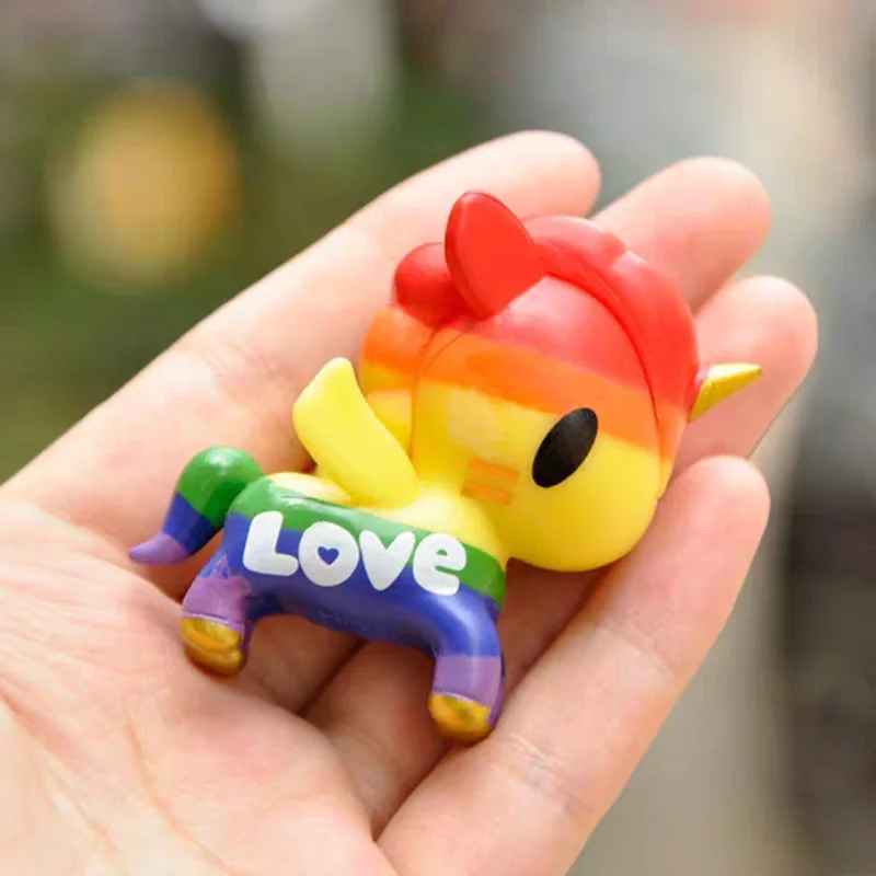 Виниловые куклы с единорогом лошадью пони Мультяшные аниме экшн фигурки супер