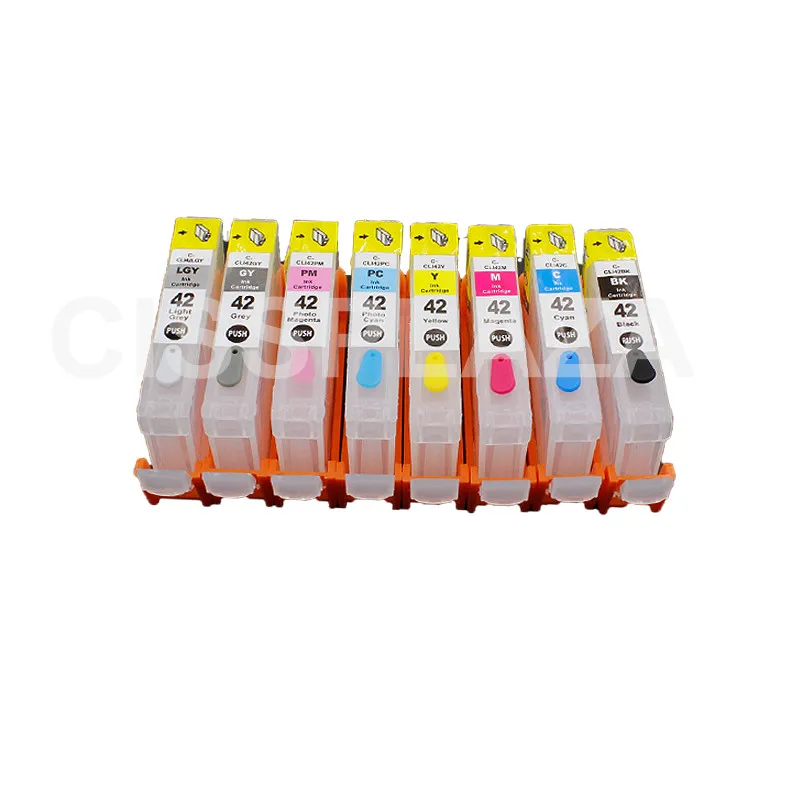 CISSPLAZA 1 Набор/8 шт. CLI 42 серии перезаправляемый картридж с постоянным совместимый