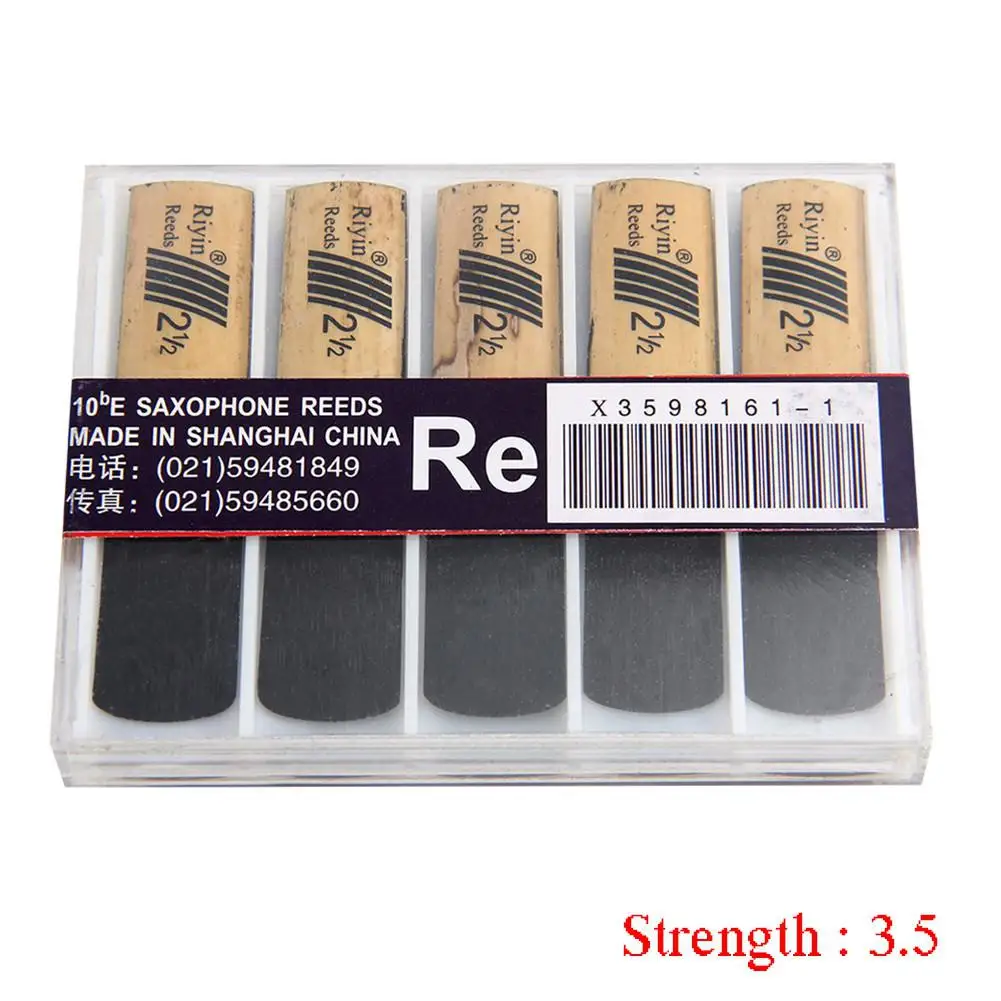 

10PCS Saxophone Reed Set with Strength 1.5/2.0/2.5/3.0/3.5/4.0 On For Soprano Sax Reed Soprano Saxophone Reed Woodwind Parts