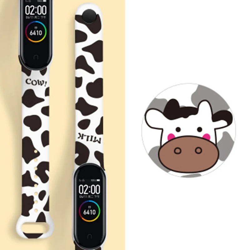 

Suitable For Mi Band 5 Silicone Cartoon Strap Silicone Wristband For Mi Band3 4 Bracelet Silicone Wristband Accessories