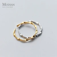 modian 2020 hot sale charm trendy 100 925 sterling silver geometric charm finger ring for women valentines day present jewelry