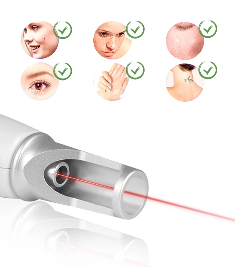 Новый пикосекундных ручка красные синие светильник терапия тату шрам моль