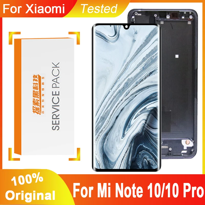 100% Оригинальный 6 47 &quotдисплей для Xiaomi Mi CC9 Pro ЖК дисплей Note 10 с сенсорным экраном