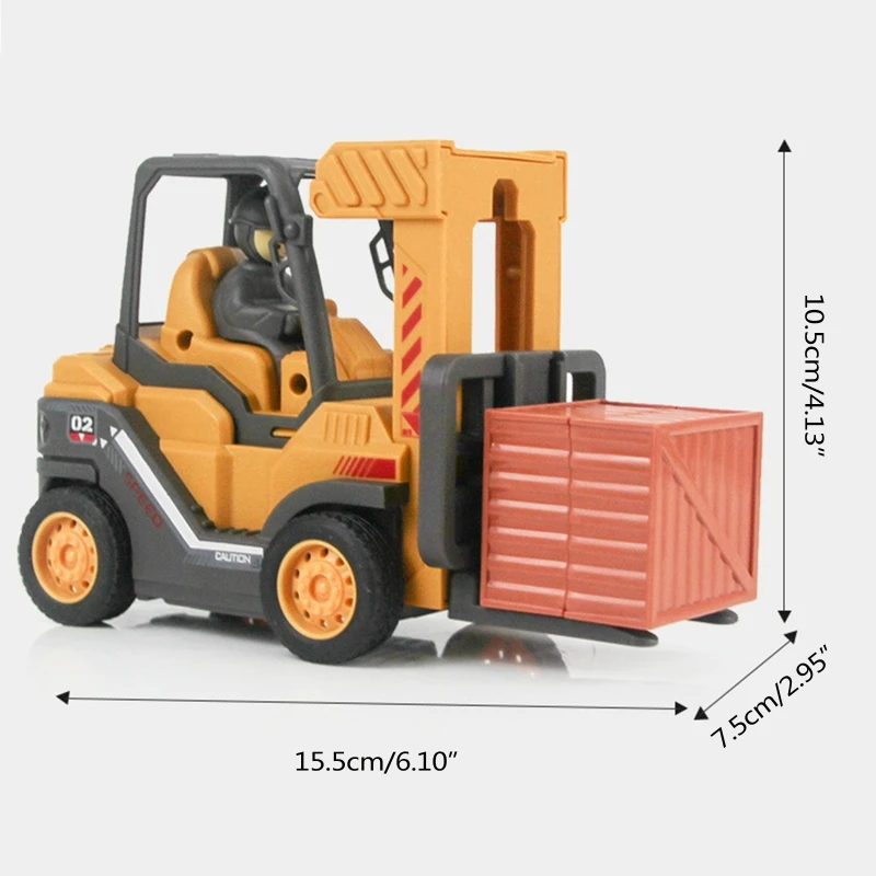 Строительный автомобиль ЭЛЕКТРОПОГРУЗЧИК/кран Детская модель подарок для детей