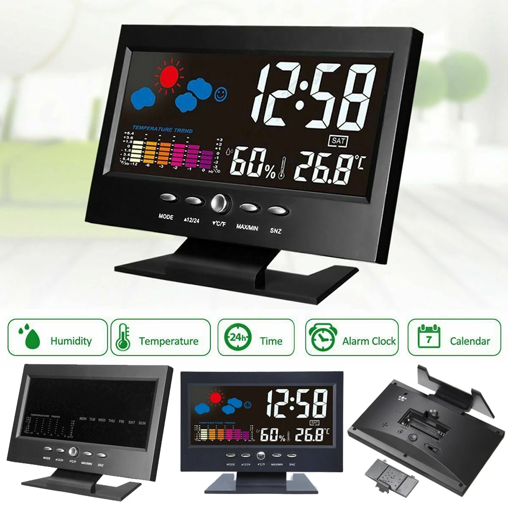 Многофункциональный светодиодный большой экран с подсветкой прогноз погоды