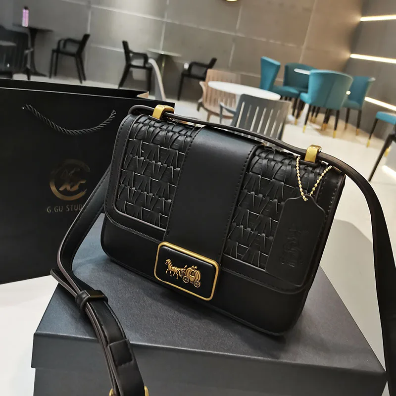

Woven Small Square Bag High Quality Leather Crossbody Shoulder Bag Famous Luxury Brand Ladies Purses and Handbags Sac Luxe Cc Gg