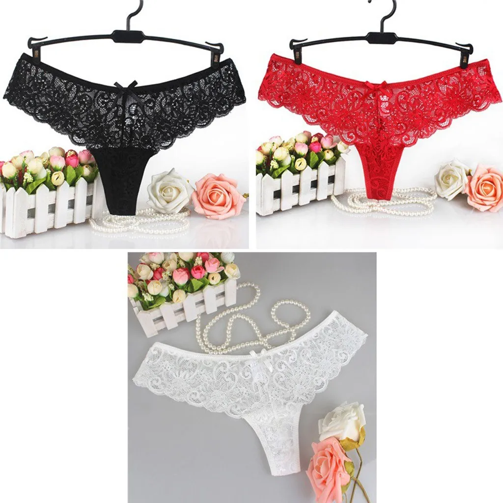 3 шт. нежное Для женщин прозрачный нижнее бельё для девочек верх выполнен из