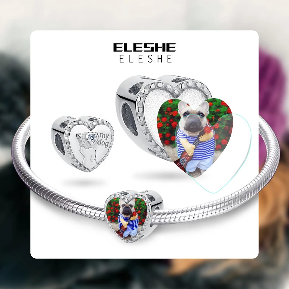 ELESHE персонализированные пользовательские фото я люблю свою собаку хрустальное