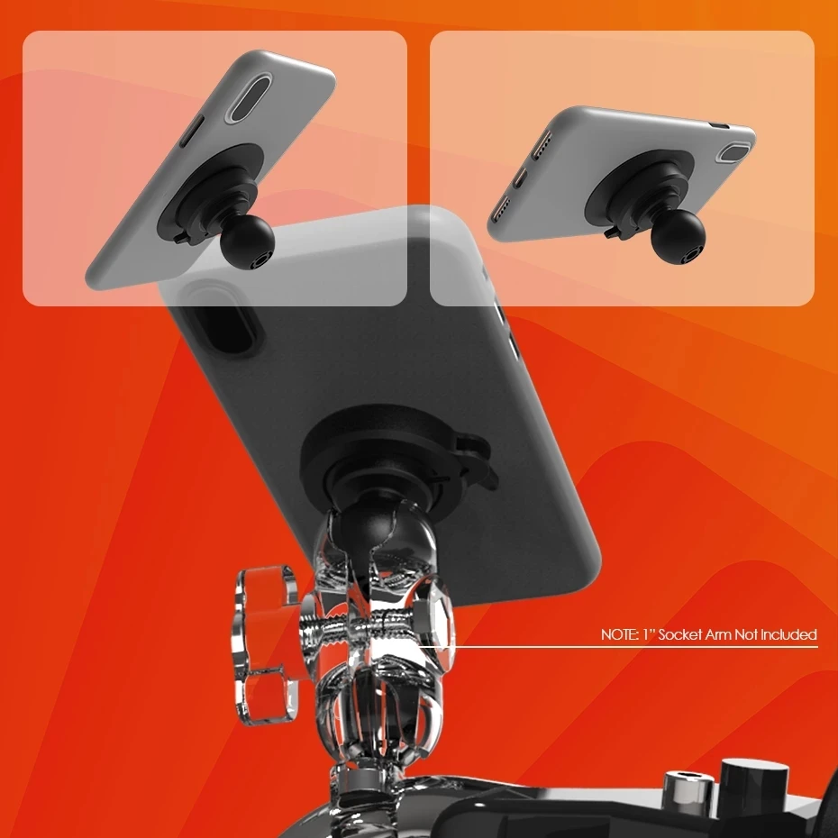 2021upgrade universal 1 inch ball motorcycle phone holder bike handlebar socket arm for moto quick mount clamp with ultra lock free global shipping
