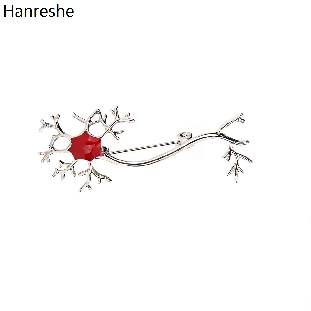 Медицинский нейрон Hanreshe брошка на лацканы булавка серебристого цвета с
