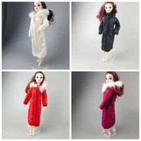 cosplay 16 bjd doll clothes fashion long winter jacket for barbie clothes parka coat for 11 5 dolls accessories toys girl gift