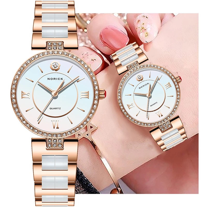 

NIBOSI Fashion Ceramics Ladies Watch New Top Luxury Brand Waterproof Bracelet Women Wrist Watches Decoration Relogio Feminino