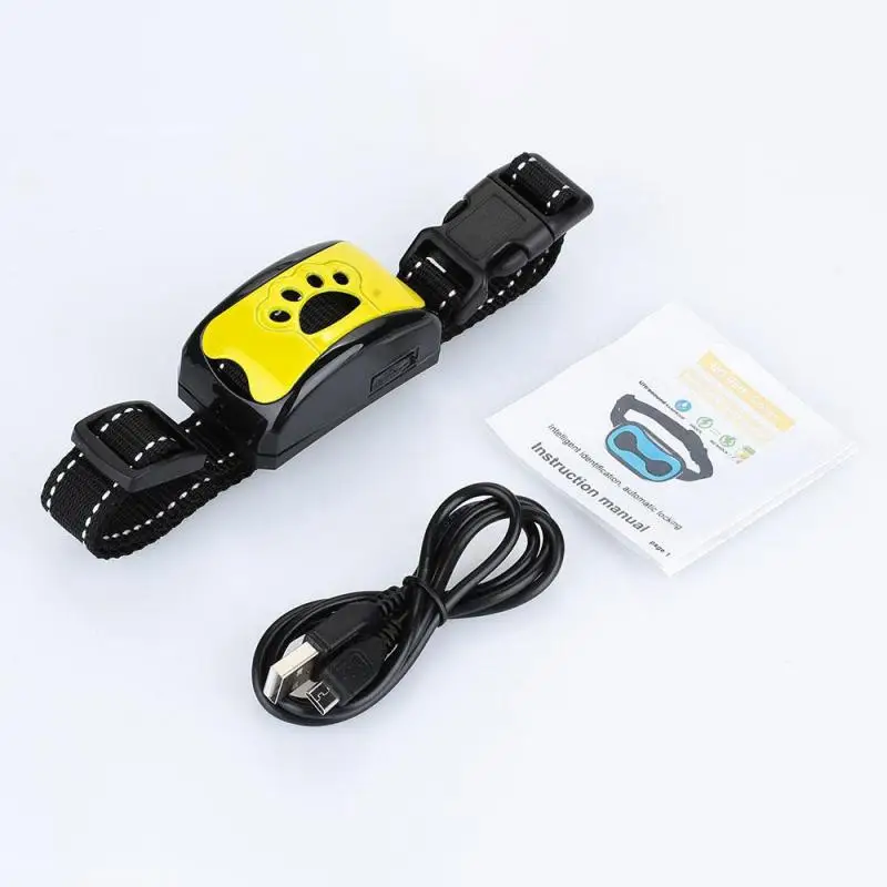 

Pet Dog Anti Barking Device USB Electric Ultrasonic Dogs Training Collar Dog Stop Barking Vibration Anti Bark Collar Dog Supplie