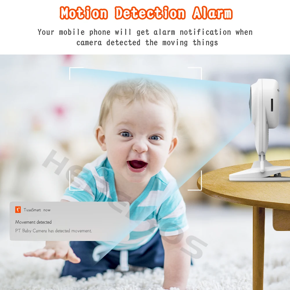 Hebeiros Tuya Smart Wifi 1080P безопасности няня Беспроводной Камера радионяня Колыбельная