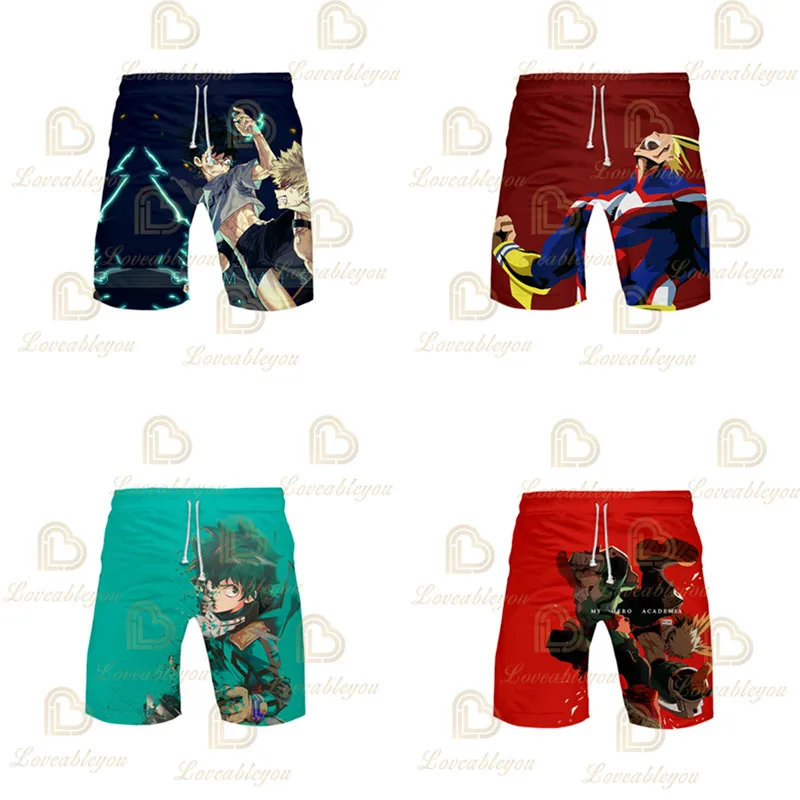 

Anime Style Men's Beach Shorts 3D Print Fashion Streetwear Short Trunks Sport Swimwear Pants Casual Board Shorts Bottoms