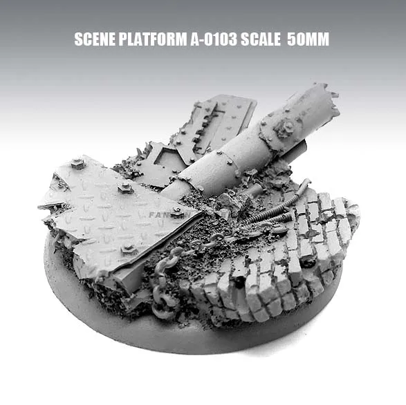 1/35 Смола Наборы солдат аксессуары платформы 2 3 см из A 103|Наборы для сборки