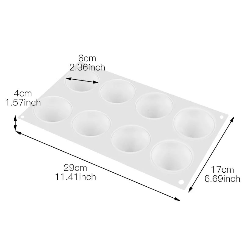 Силиконовые формы для торта 8 полости капли воды шоколадные трюфели Мусса