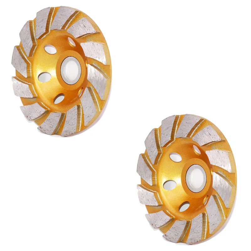 4 дюймовый бетонный турбо алмазный шлифовальный круг дисковый чашка колесо для