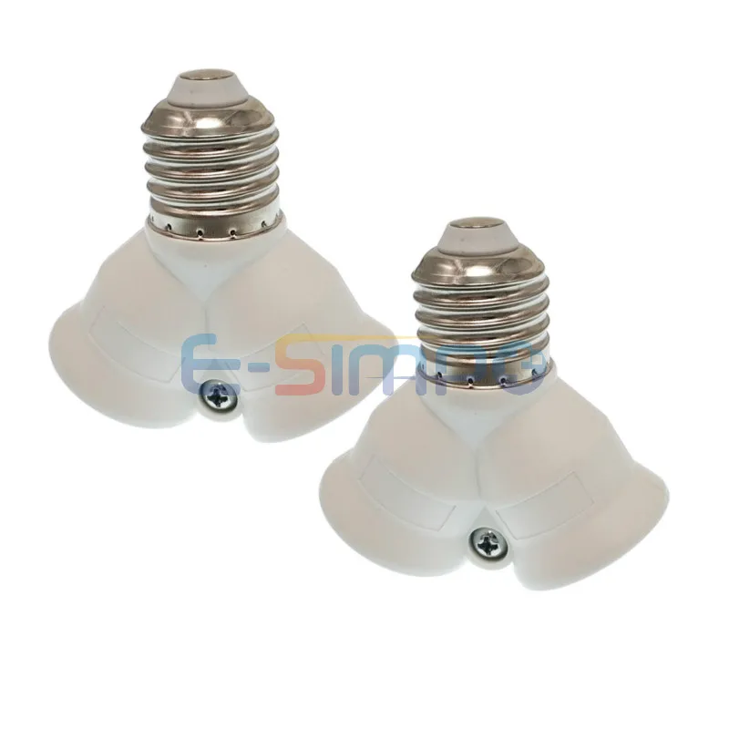 1pc B22 To 2E27 E27 Lamp Holder Converter Socket Conversion Light Bulb Base Type Y Shape Splitter Lampholde Adapter | Лампы и