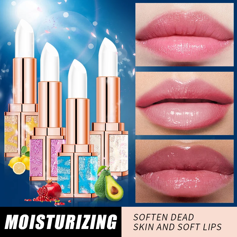 1 шт. фруктовый аромат помада с изменением цвета блеск прозрачный губная