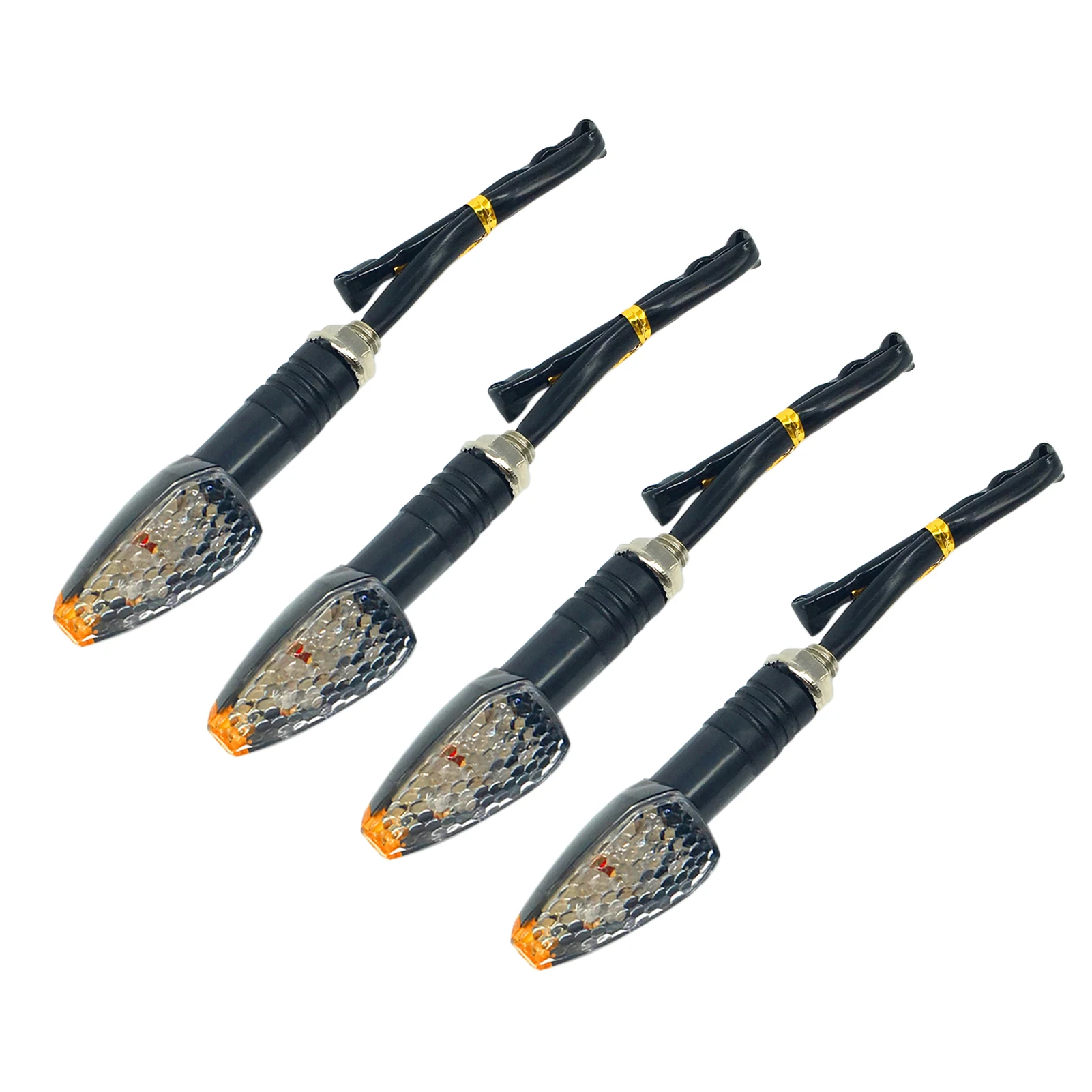 12V мотоциклов поворотник Индикаторы Янтарный светодиодный шоры светильник s