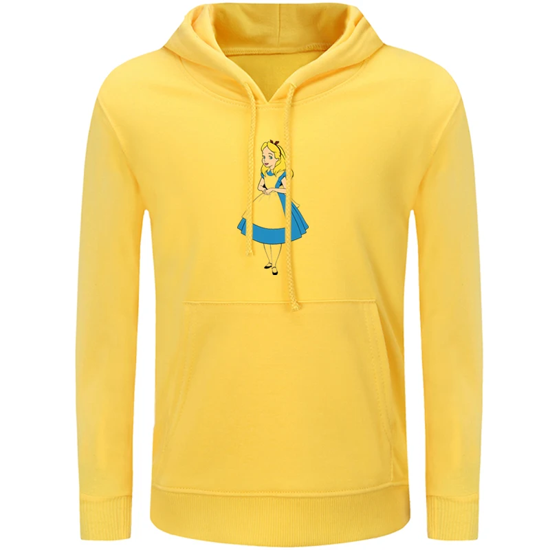 Алиса в стране чудес милый белый кролик Чеширский кот узор толстовки Дети