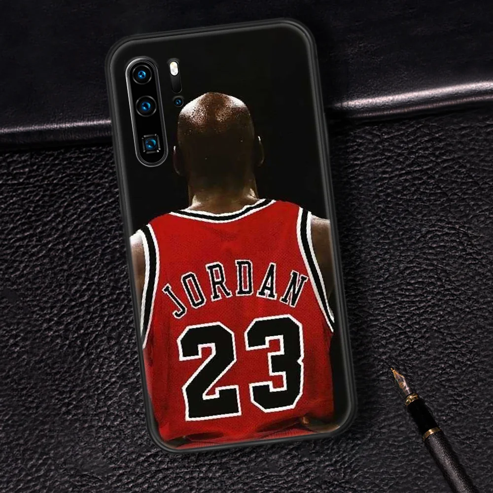 

Basketball Jordan Phone Case For Huawei P Mate 10 20 30 40 Pro Lite Smart 2019 2021 black Shell Fashion Funda Silicone Cover