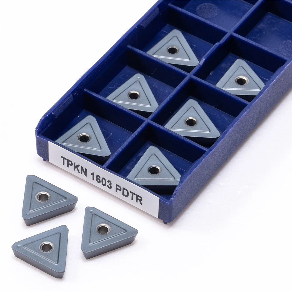 10 шт. TPKR1603 TPKN1603 PDTR LT30 Карбид с PVD покрытием CNC Внешний токарный инструмент TPKR 1603