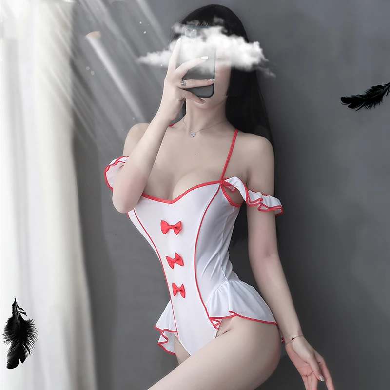 Аниме Косплей сексуальный купальник нижнее белье женская униформа для взрослых