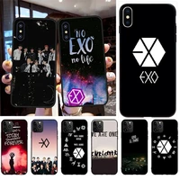 penghuwan kpop exo phone case for iphone 11 pro xs max 8 7 6 6s plus x 5s se xr case