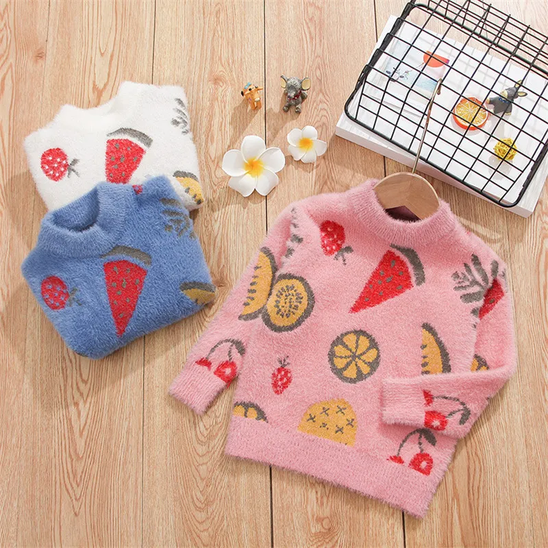 2019 свитера для маленьких девочек кардиганы зимний теплый весенний вязаный