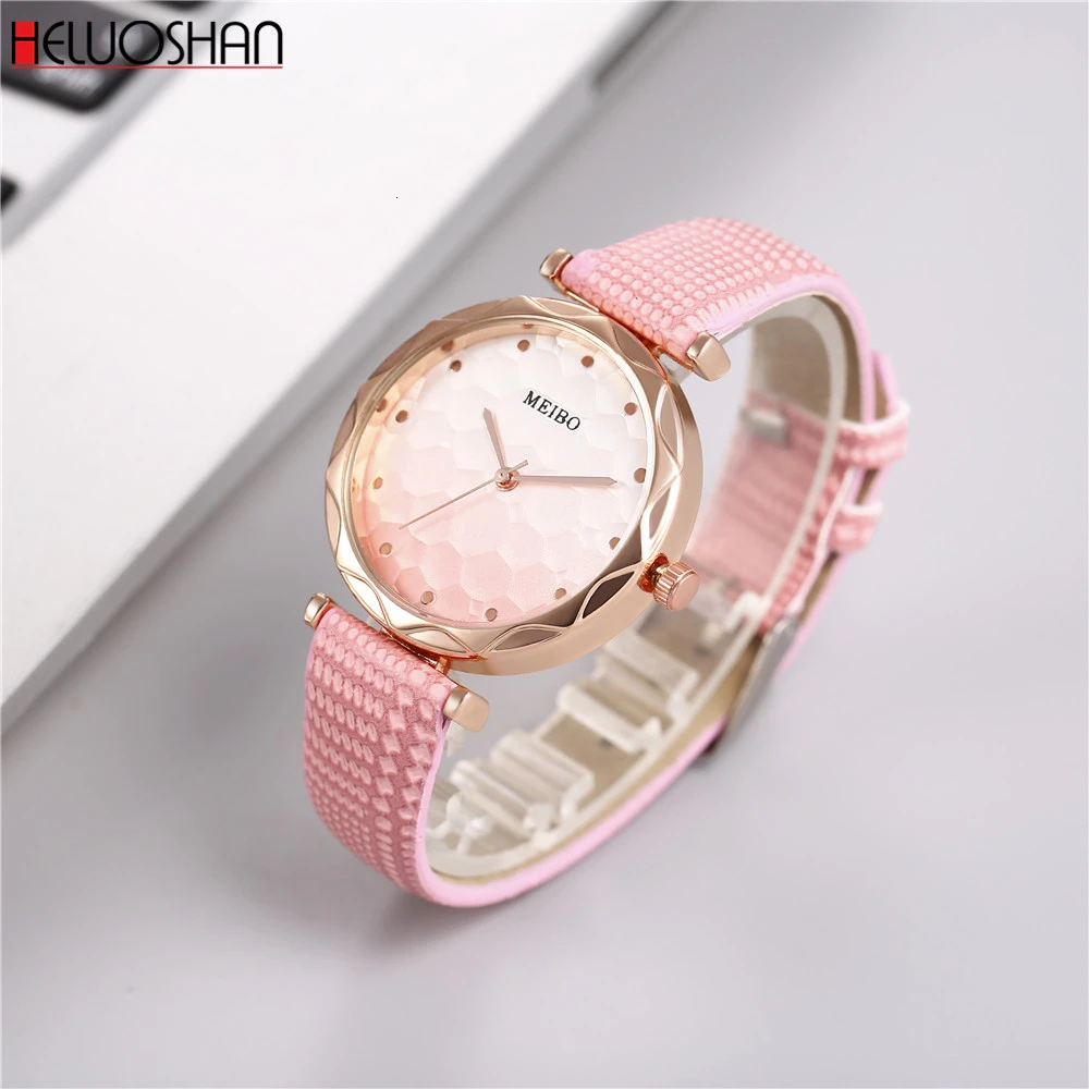 Часы наручные женские кварцевые брендовые Модные Аналоговые с кожаным