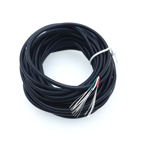 4-жильный силовой USB-кабель из луженой меди, 4-жильный кабель для «сделай сам», припой, USB-кабель для передачи данных и кабель питания, черный и белый