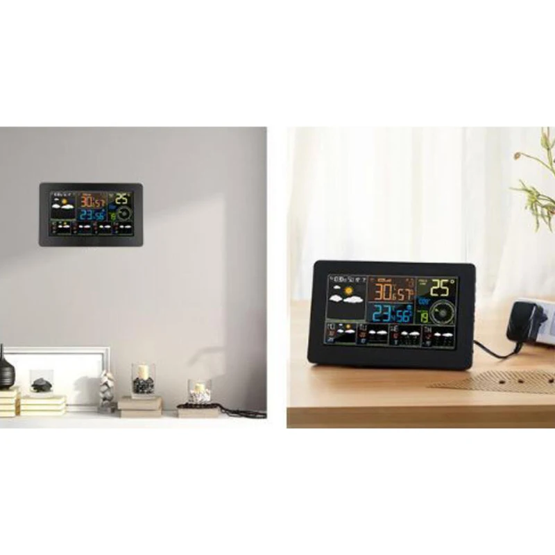 

Color WiFi Weather Station Weather Monitor Indoor and Outdoor Temperature Humidity Pressure Wind Speed