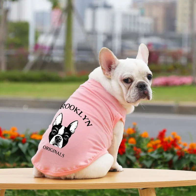 Жилет для домашних питомцев летняя крутая Милая Одежда собак одежда щенков из