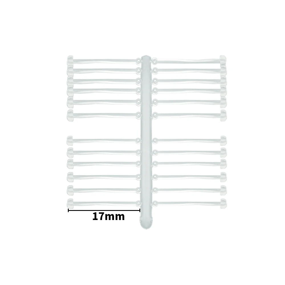 5Cards/120Stops Carp Fishing Hair Rig Fishing Bait Stop Pop Up Rig Stoppers Clear Color