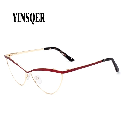 YINSQER 2020, очки «кошачий глаз», очки для близорукости, оправы для очков, женские оптические очки по рецепту, прозрачные очки, мужские очки