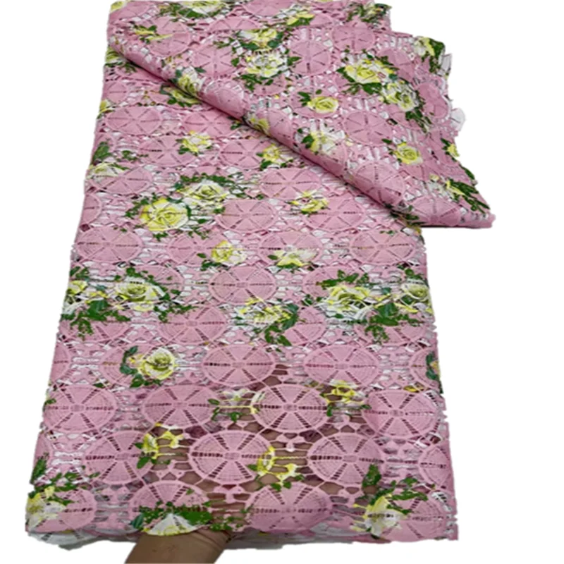 Promotion African Dry Lace Fabric High Quality Nigerian Men Women fabric Swiss Voile FYU86 |